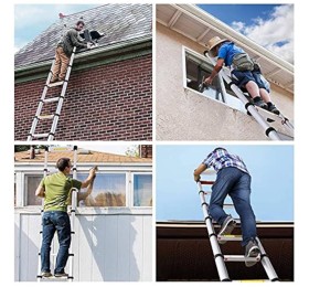 سلم تلسكوبي قابل للتعديل وخفيف الوزن